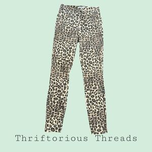 Good American Leopard Print Denim